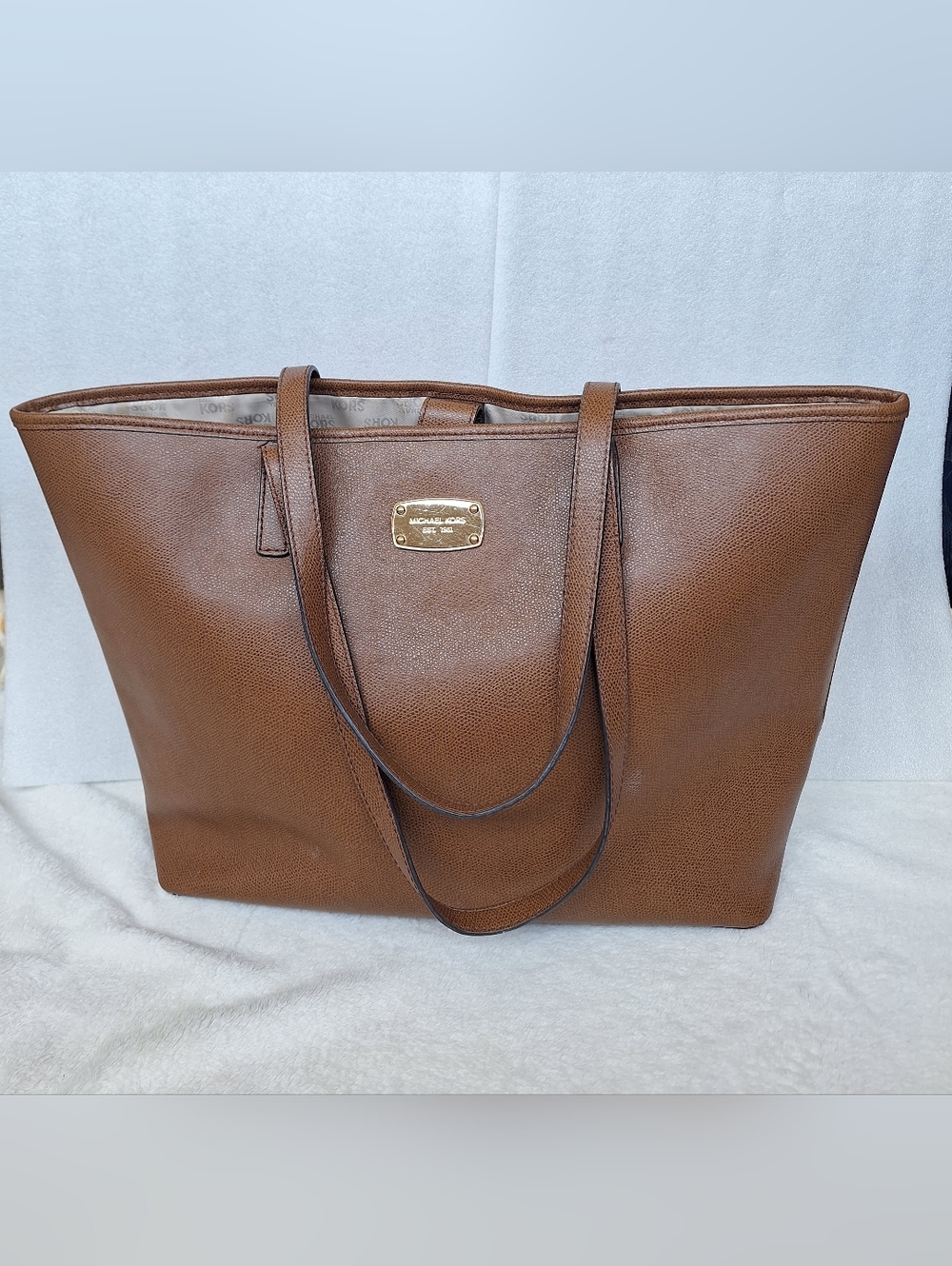 Michael Kors XL Jet Set Tote - Luggage Brown Genuine Leather